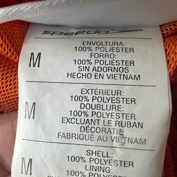 Speedo youth boys swim trunk orange and blue size medium - Picture 7 of 7